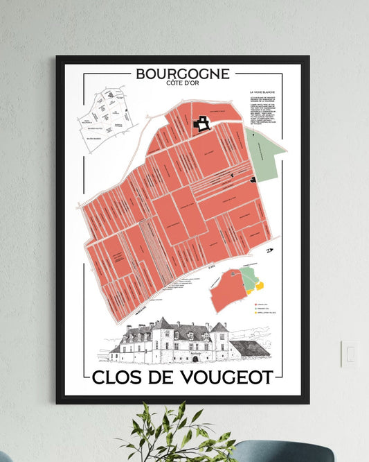 Poster “VinMap” Clos de Vougeot