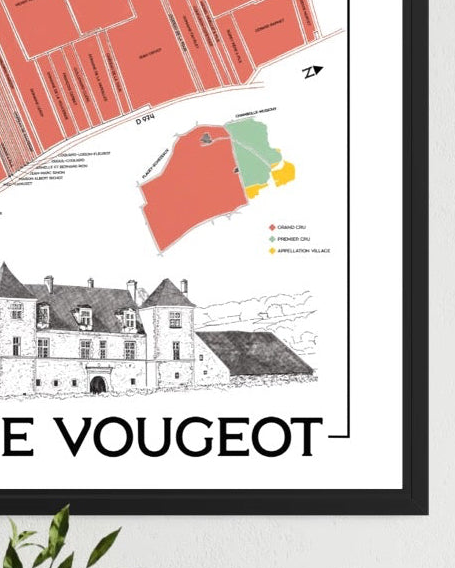 Poster “VinMap” Clos de Vougeot