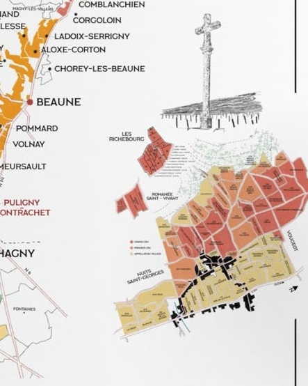 Poster “VinMap” Bourgogne (Côte d’Or)